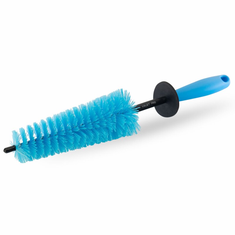 ValetPRO Twisted Wire Wheel Brush - Felgenbürste blau konisch mit